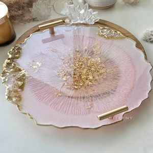 Bandeja de Resina de Lujo de un Solo Nivel para la Organización del Hogar, la Cocina y la Mesa, para Servir Bebidas, Aperitivos y Exhibir Accesorios Decorativos - Product Image 5