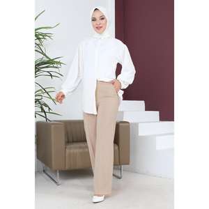 กางเกงลำลองเอวยางยืด ระบายอากาศได้ดี ไม่ยับ ไซส์ XL และ XS ทรงขากว้าง สไตล์เอธนิค คาร์โก้  ผ้าฟอกสี ทรงหลวม - Product Image 3