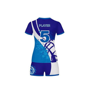 Ensemble d'uniformes de volley-ball sur mesure de qualité supérieure, production en usine, nouveau design par sublimation, vêtements de volley-ball de qualité, service OEM - Product Image 3