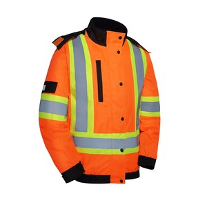 Vêtements d'hiver de haute qualité, vêtements de travail réfléchissants à haute visibilité, unisexes, en coton ignifuge, avec boutons, personnalisables - Product Image 2