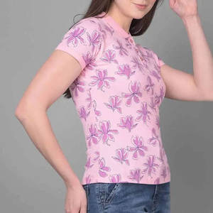 Polo de golf suave para mujer de nuevo diseño, Polo de poliéster estampado para mujer al por mayor con logotipo personalizado - Product Image 3