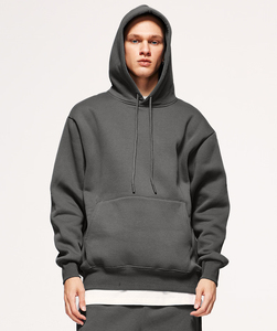 Vente en gros OEM ODM Sweat à capuche unisexe 280g 100% coton molletonné coupe classique hiver uni 45 couleurs - Product Image 4