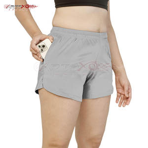 Pantalones cortos deportivos para correr para mujer con ajuste relajado y cintura elástica para entrenamiento cómodo Pantalones cortos para correr para mujer - Product Image 1