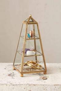 Boîte à bijoux en métal et en verre robuste offrant une sécurité maximale pour les ornements et accessoires précieux - Product Image 6