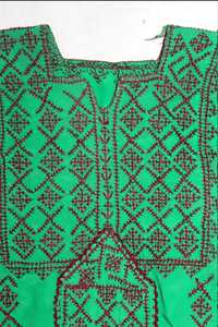 Antique Afghani Banjara Robe Vintage Bohème Unique Brodée À La Main Robe Écologique avec Paillettes Perles et Boutons - Product Image 3