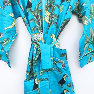 Vestido maxi de algodón indio para mujer para verano ropa de playa Albornoz ropa de dormir otoño y primavera ropa de salón - Product Image 4