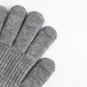 Guantes de invierno cálidos acrílicos a la moda con logotipo personalizado para hombre, guantes de mano de punto grueso con pantalla táctil suave para hombre - Product Image 2