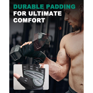 Gants de sport pour homme 2025, demi-doigts, robustes, respirants, pour la musculation, l'entraînement, le sport, gel respirant, entraînement sportif - Product Image 3