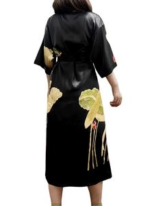 Nueva Camisola de Satén de Seda 100% Estampada al por Mayor, Ropa de Dormir de Verano, Bata de Seda Satinada No Tejida para Mujer, Pijama Casual con Logotipo Personalizado - Product Image 2