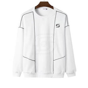 O-Neck Oversize Sweat Hommes Vêtements À Manches Longues Coton Polyester Fait Sweatshirts Pour Homme - Product Image 1