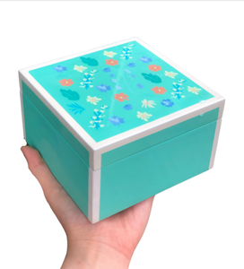 Customize Lacquered <b>Box</b> High-Glossy Piano Finish Printed Pattern Modern Style Decorative Container Customize Storage <b>Trinket</b> <b>Box</b> - Product Image 2