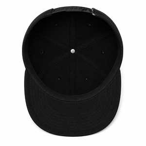 Casquette noire brodée à visière plate, style baseball, logo personnalisé, mode hip-hop, sport, broderie 3D, unisexe - Product Image 5