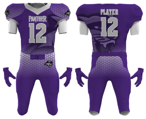 Maillots de football en twill de haute qualité à impression numérique, concevez votre propre maillot de football américain, uniformes de sublimation avec drapeau - Product Image 4