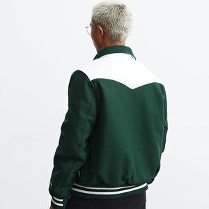 แจ็คเก็ตวาร์ซิตี้ผู้ชายขายดีสำหรับฤดูหนาว พิมพ์โลโก้แบบมืออาชีพ ผ้าแคนวาสคุณภาพสูง คอตั้ง เคลือบกันลม แบบกลับด้านได้ - Product Image 4