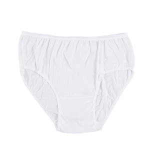 Culottes jetables taille haute - Lot de 5 pièces, du XL au 4XL, Vente en gros, Fabricant OEM, Sous-vêtements taille haute en mélange de coton, Logo personnalisé - Product Image 3
