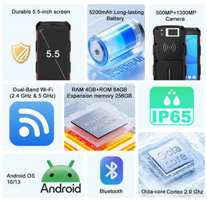 Máy Quét Vân Tay 5.5inch điện dung sinh trắc học Android PDA 5200mAh 4G Wifi để đăng ký và xác minh vân tay thẻ ID - Product Image 2