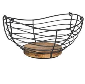 Cesta Metálica Decorativa para Alimentos y Frutas, Decoración de Mesa para Cocina, Cesta Metálica para Almacenamiento de Alimentos - Product Image 6