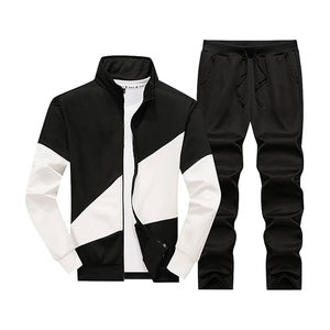 Conjunto Deportivo Unisex 2025, Informal, Sólido, Transpirable, de Forro Polar, de 2 Piezas, con Cierre de Cremallera de 1/4 y Cuello Alto, para Entrenamiento de Invierno - Product Image 2