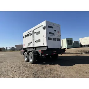 Groupe électrogène diesel industriel de 240 kW avec sélecteur de tension, remorquable, pour usage commercial de secours - Product Image 2
