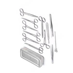 Kit de dissection complet, ensemble d'instruments de chirurgie mineure de 13 pièces pour les contextes médicaux, instruments chirurgicaux - Product Image 3