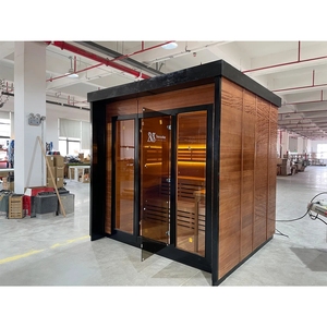 Saunas traditionnels pour 6 personnes, sauna à vapeur extérieur + livraison gratuite - Product Image 2