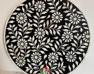 Muebles con incrustaciones de hueso, diseño moderno, gabinete con incrustaciones de hueso real con 7 cajones para sala de estar, gabinete con incrustaciones de hueso de GM IMPEX - Product Image 4