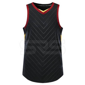 Nouvelle arrivée de vêtements de sport Logo personnalisé imprimé 100% polyester tissu meilleur prix maillot de basket-ball - Product Image 1