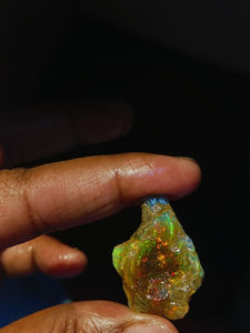 Opal de feu éthiopien noir brut de haute qualité certifié par un tiers, 100% naturel, 10 à 40 carats, pierres précieuses en vrac pour la fabrication de bijoux - Product Image 5