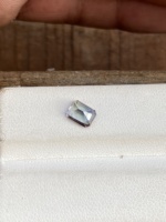 Pierre naturelle non chauffée, couleur bio, Tanzanite col de paon, taille octogonale émeraude, Zoisite naturelle, 0,79 carat, clarté loupe