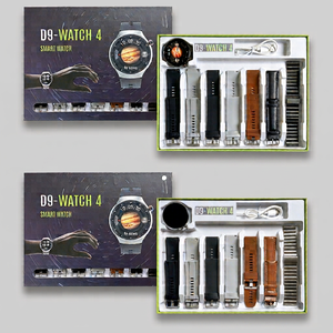 นาฬิกาอัจฉริยะ D9 Watch 4 หน้าจอ IPS ขนาด 2.1 นิ้ว แบบสัมผัส กันน้ำระดับ IP67 เครื่องติดตามสุขภาพสำหรับผู้ชายและผู้หญิง พร้อมชุดสายรัด 7 เส้น - Product Image 5