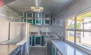 8.5x22 Emerald <b>Green</b> Loaded mobile food Trailer for sale - Product Image 5