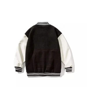 Chaqueta universitaria de béisbol de manga larga de alta calidad para hombre Diseño OEM Últimos diseños personalizados Chaqueta universitaria en blanco personalizada al por mayor - Product Image 3