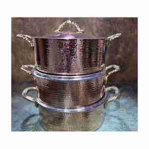 Top Selling with Cheap Price Caviar Serving <b>Dish</b> Handicraft In India Cooking <b>Utensils</b> Safe Copper Serving Pot with High Quality - Product Image 6