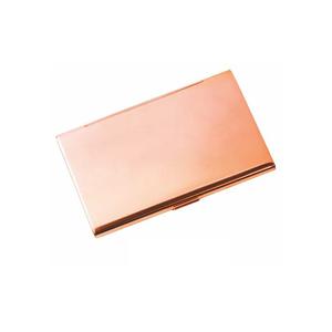 Tarjetero de oficina de Metal dorado rosa hecho a mano de alta demanda, tarjetero de negocios, regalo con exportación mundial incluida - Product Image 1