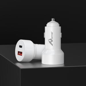 Cargador de Coche CC-202-IP con Puerto Tipo C y USB de 38W 3A para Teléfono, con Cable para iPhone, Color Blanco - Product Image 4