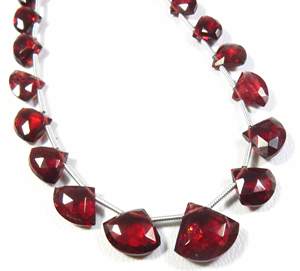 คุณภาพสูง8-12มม. โกเมนโมซัมบิกธรรมชาติ10 "เกลียว25ชิ้นลูกปัดตัดเหลี่ยมเพชรพลอยโกเมนแอฟริกันลูกปัดแฟนซีสำหรับเครื่องประดับ - Product Image 1