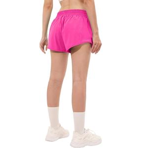 Personalizable 100% Poliéster Señoras Hot Shorts Mid Rise Regular Fit Sólido Rosa con función transpirable Directo Bangladesh Fábrica - Product Image 2