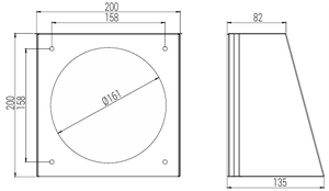 Capot métallique à paroi mince pour extérieur / Type mural décentralisé Zephyr Clean Air Haute Efficacité Anti-poussière Récupération de chaleur - Product Image 3