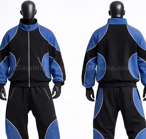 Conjunto Deportivo Personalizado para Hombre con Capucha, Tejido de Punto, Estampado Digital, Poliéster/Algodón, Color Sólido, Grueso, 300g, Transpirable, Informal - Product Image 2