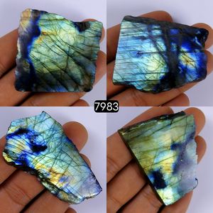 Venta al por mayor de labradorita natural, rebanada de losa, piedra curativa, labradorita, piedra preciosa áspera para decorar - Product Image 6