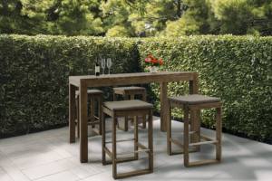 Multipurpose <b>Bar</b> Set Designed with Functional Table and Seating Versatile Use and Practical Design for Home - Product Image 6