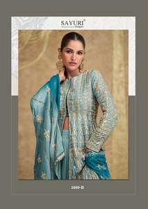 Juego de Georgette Salwar Kameez de lujo de calidad superior con fondo Santoon coordinado y Dupatta disponible a un precio asequible - Product Image 2