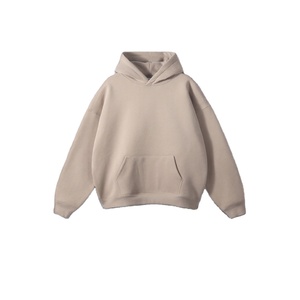 Men's 100% Cotton Terry Winter Hoodies <b>Sweatshirts</b> Heavy Weight Thick Fleece Oversized Letter Knitted Custom Anti-Wrinkle 2026 - Product Image 3