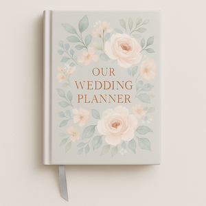 LABON Floral Wedding Planner libro personalizzato con copertina rigida diario morbido Design pastello copertina stampata Organizer per il regalo <span class=keywords><strong>di</strong></span> fidanzamento della sposa - Product Image 1