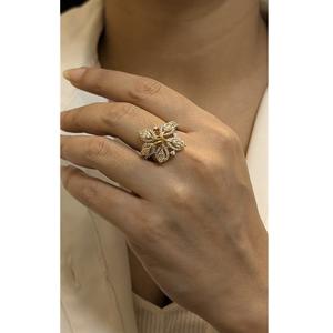 Anillo de dedo de diamante americano de moda con piedras de circón brillantes para mujeres niñas Ideal para bodas y ocasiones especiales - Product Image 4