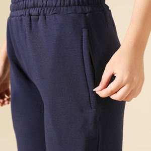 Luxury Women Winter Streetwear Flat Casual Baggy Oversized <b>Elastic</b> Mid <b>Waist</b> Fleece Quick Dry Loose Fit <b>Trouser</b> OEM Custom - Product Image 6