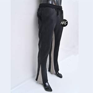 OEM Custom Logo Wholesale <b>Men</b> Black French Terry Patch Applique Embroidery High Quality Jogger Patchwork Flared <b>Sweat</b> <b>pants</b> <b>Men</b> - Product Image 3