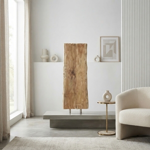 Handcrafted <b>wooden</b> lumintu cacah recta stand sculpture <b>rustic</b> teak carved rectangular panel statue <b>wooden</b> base accent decor unit - Product Image 3