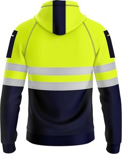 2025 veste de sécurité d'hiver de haute qualité haute visibilité ANSI Standard sweats à capuche réfléchissant coton épaissi avec Logo personnalisable - Product Image 2