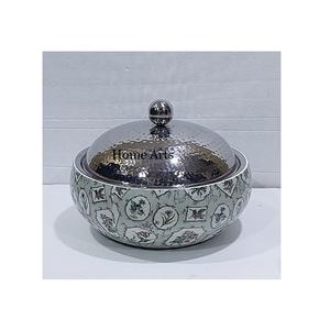 Plat de service de conception tendance avec couvercle martelé marmite de forme ronde pour l'hôtel et le restaurant de la maison de mariage - Product Image 3